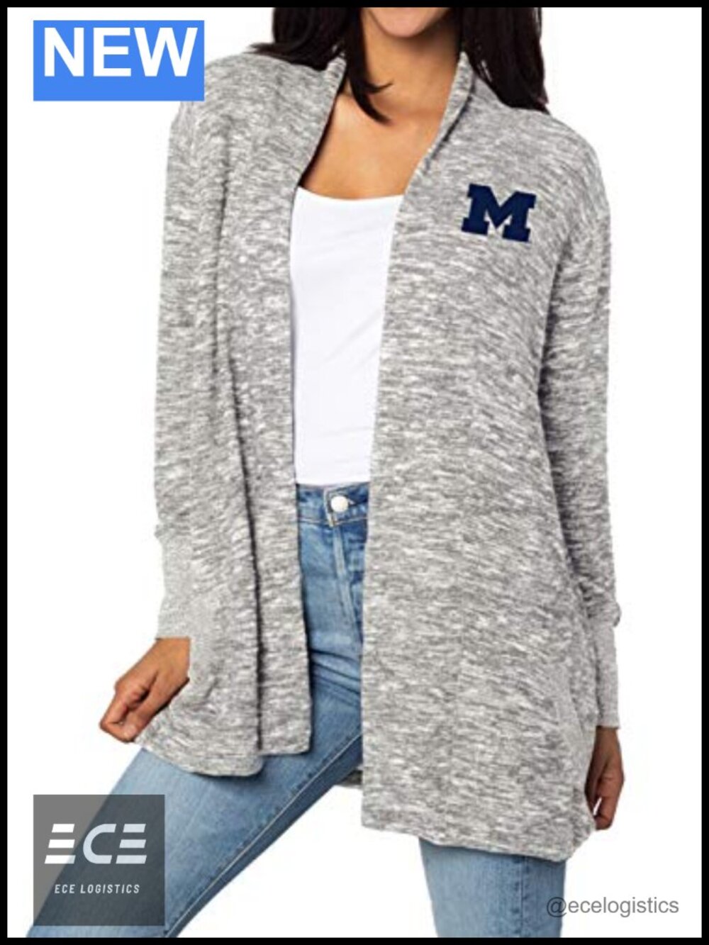 Cozy Fleece Open Front Cardigan with Pockets Long Sleeve